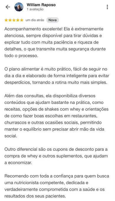 Depoimento de paciente, print de conversa 2