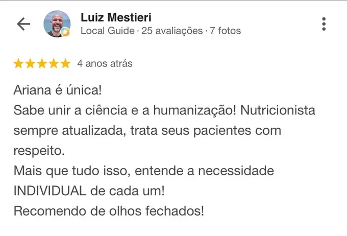 Depoimento de paciente, print de conversa 5