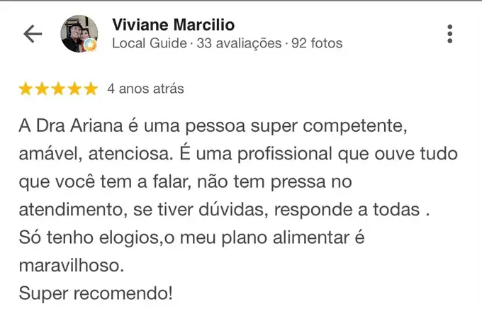 Depoimento de paciente, print de conversa 6