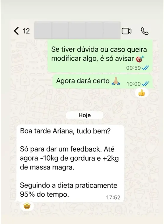 Resultado de paciente, print de conversa 6